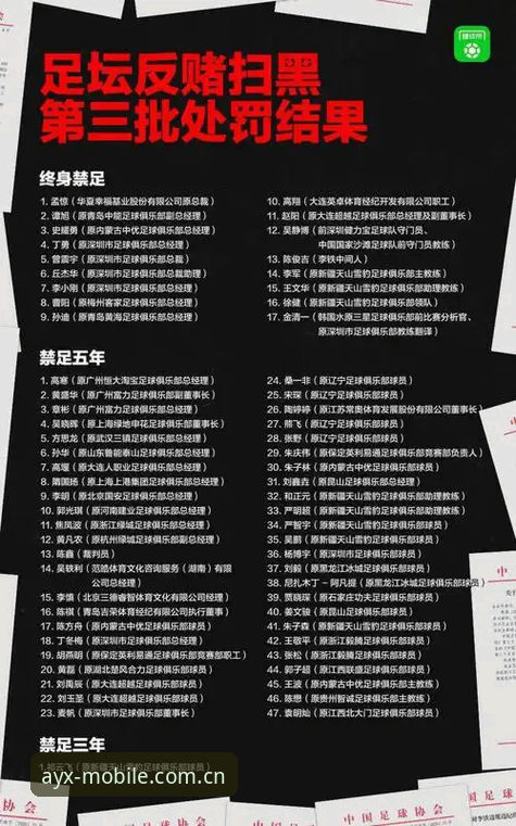 中国足协第三批禁足名单解读教程：从行业整顿看足球生态重构